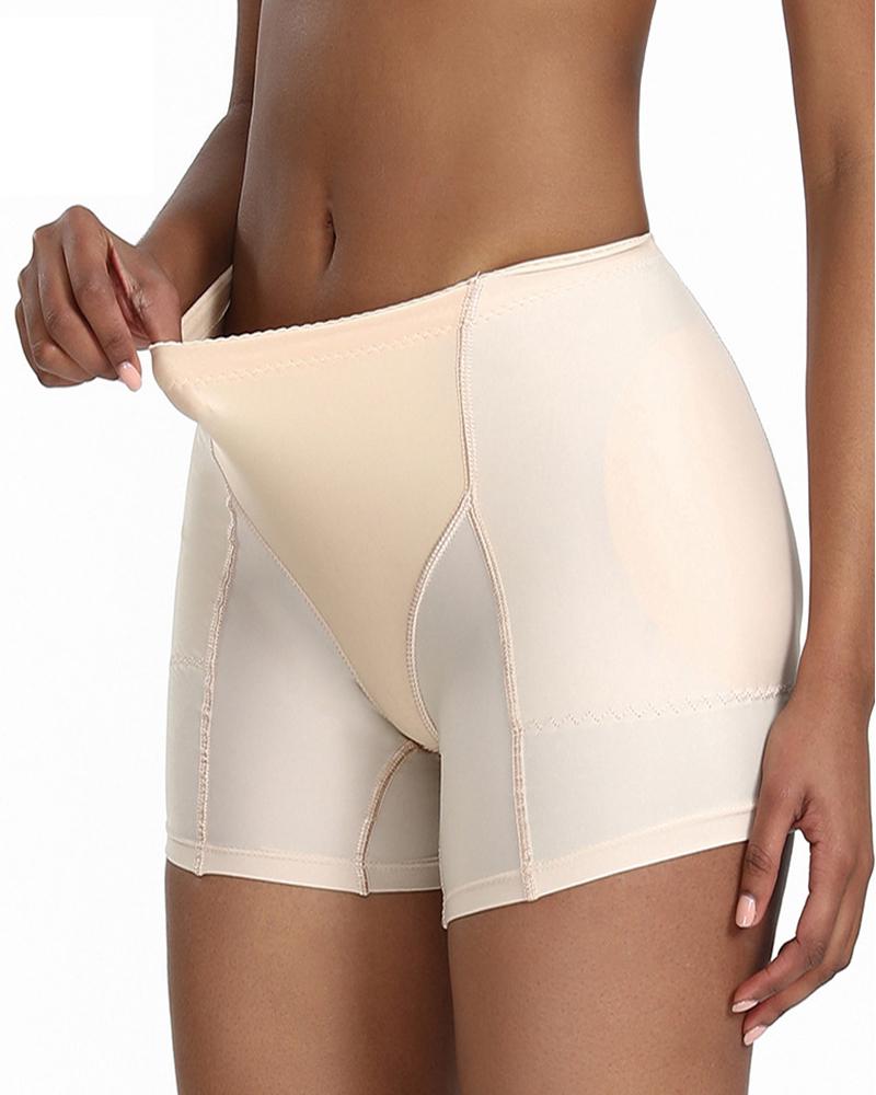 

Fake Butt Lifter Pants Hip Enhancer Pads Underwear Silicone Padded Pants Hip Enhancer Shapewear, Nude
