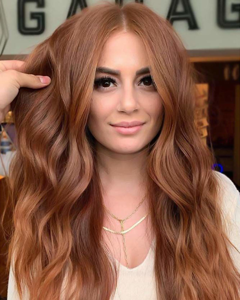 

Long Water Wave Hair Wigs Ombre Synthetic Hair Wigs, Yellow