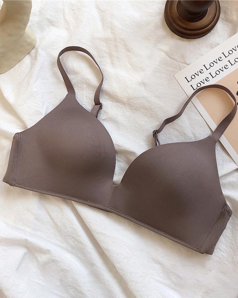 

Seamless Comfort Wireless Lifting Bra, Brown