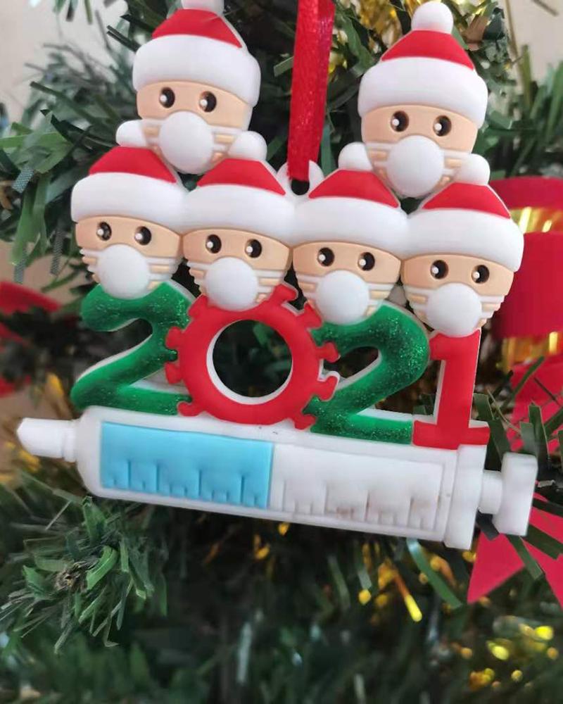 

2021 Xmas Christmas Tree Hanging Pendant Ornaments Family Ornament Decor, Style6