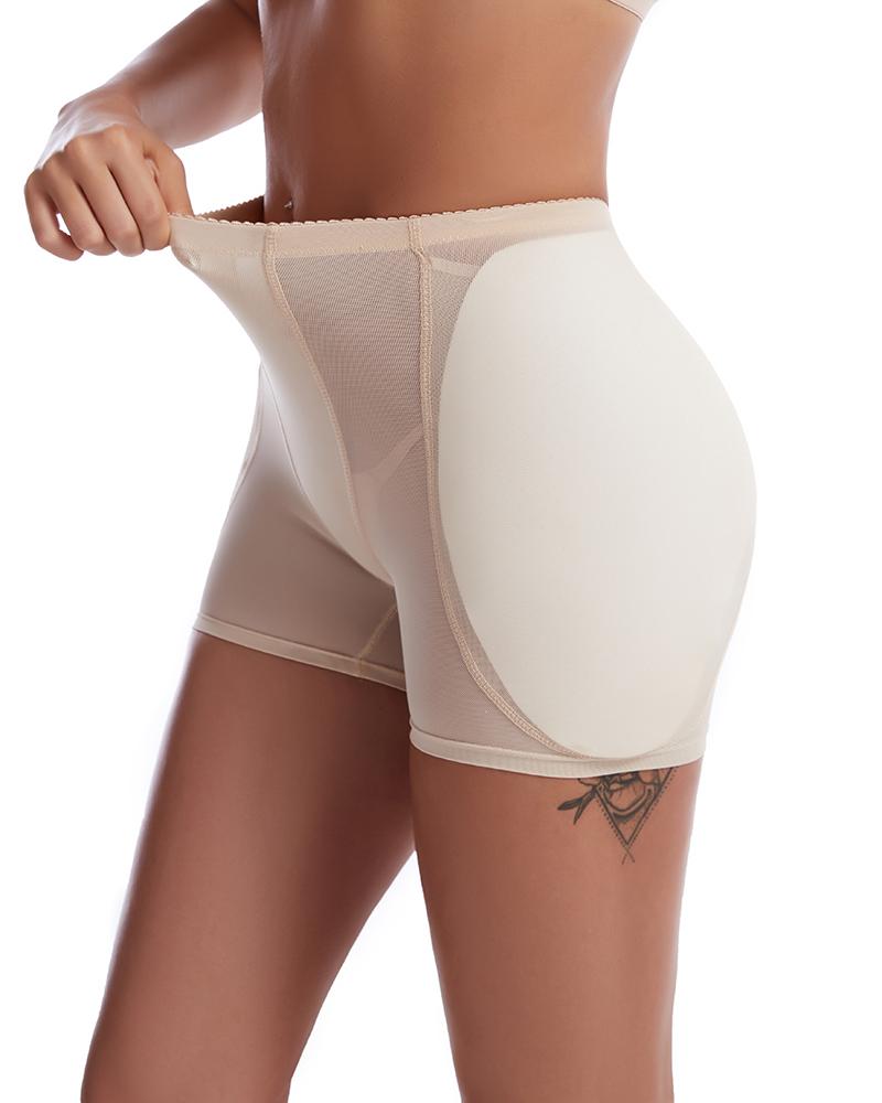 

Breathable 3D Hip Lift Hip Padding Shapewear Panty Butt Lifter Briefs Seamless Tummy Shaper, Nude