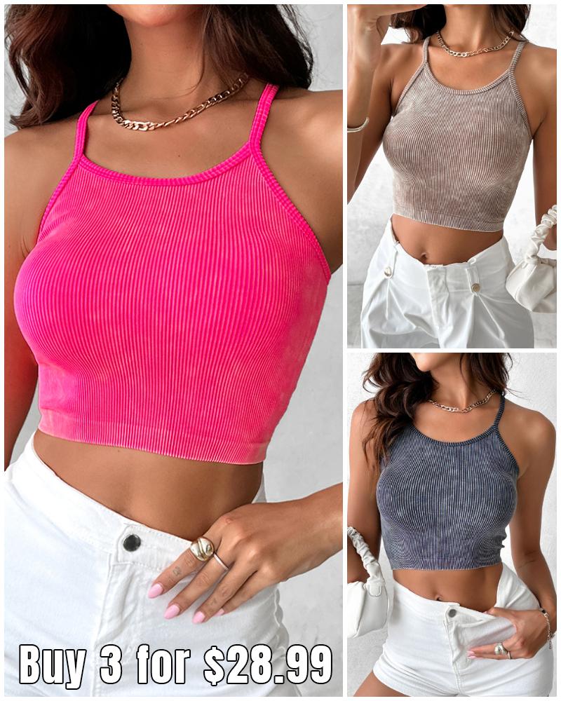 

3-Pack U-Neck Racer Back Crop Active Top, Style2