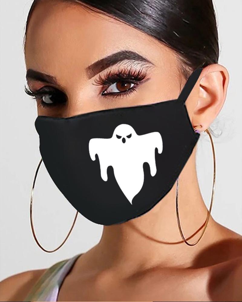 

Halloween Print Breathable Mouth Mask, Style1