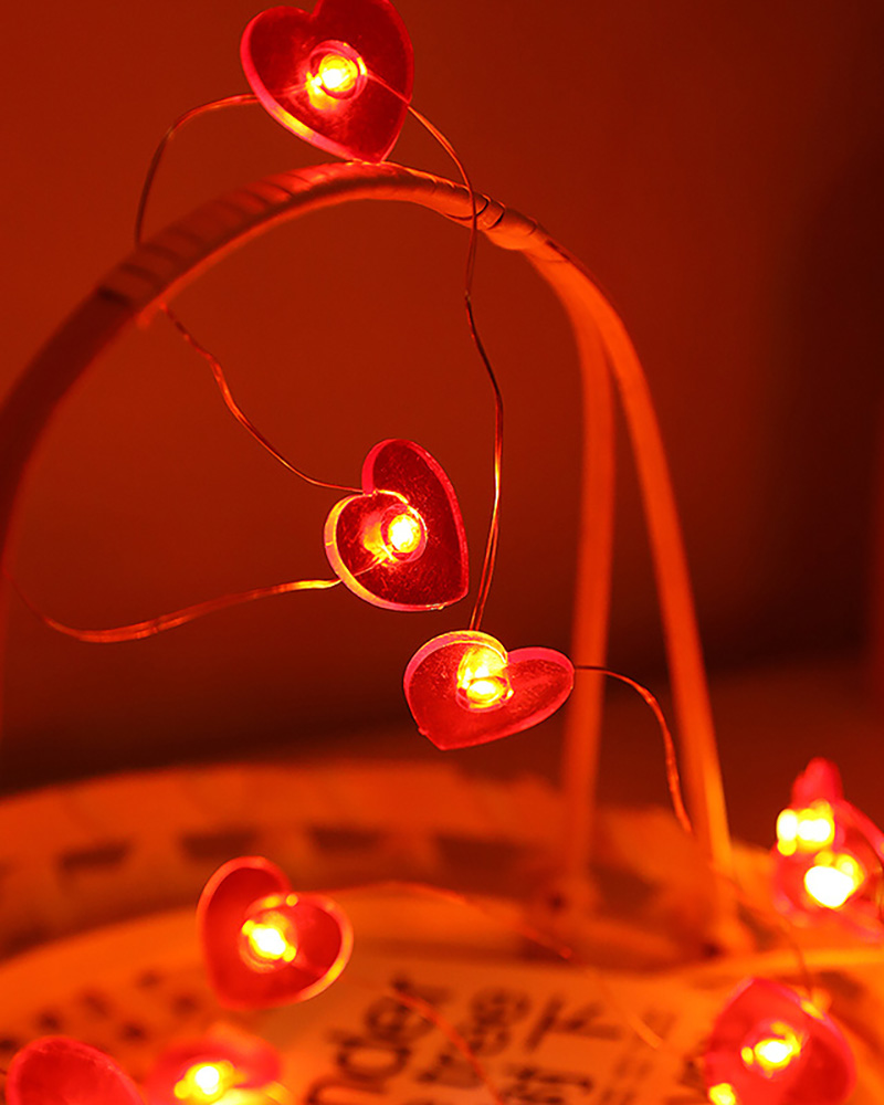 

Valentines Day Decorative Lights 2m 20 LEDs Battery Operated Twinkle String Lights, Style2