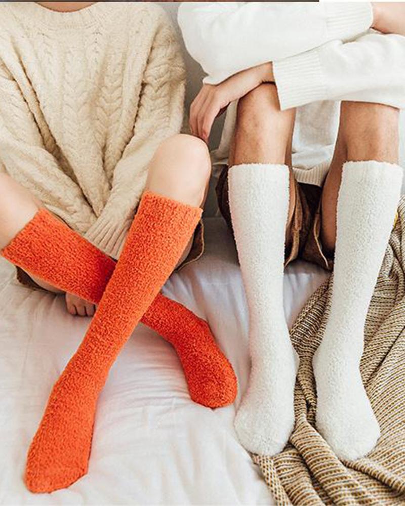 

2Pairs/Set Fuzzy Winter Thermal Floor Socks, Style2