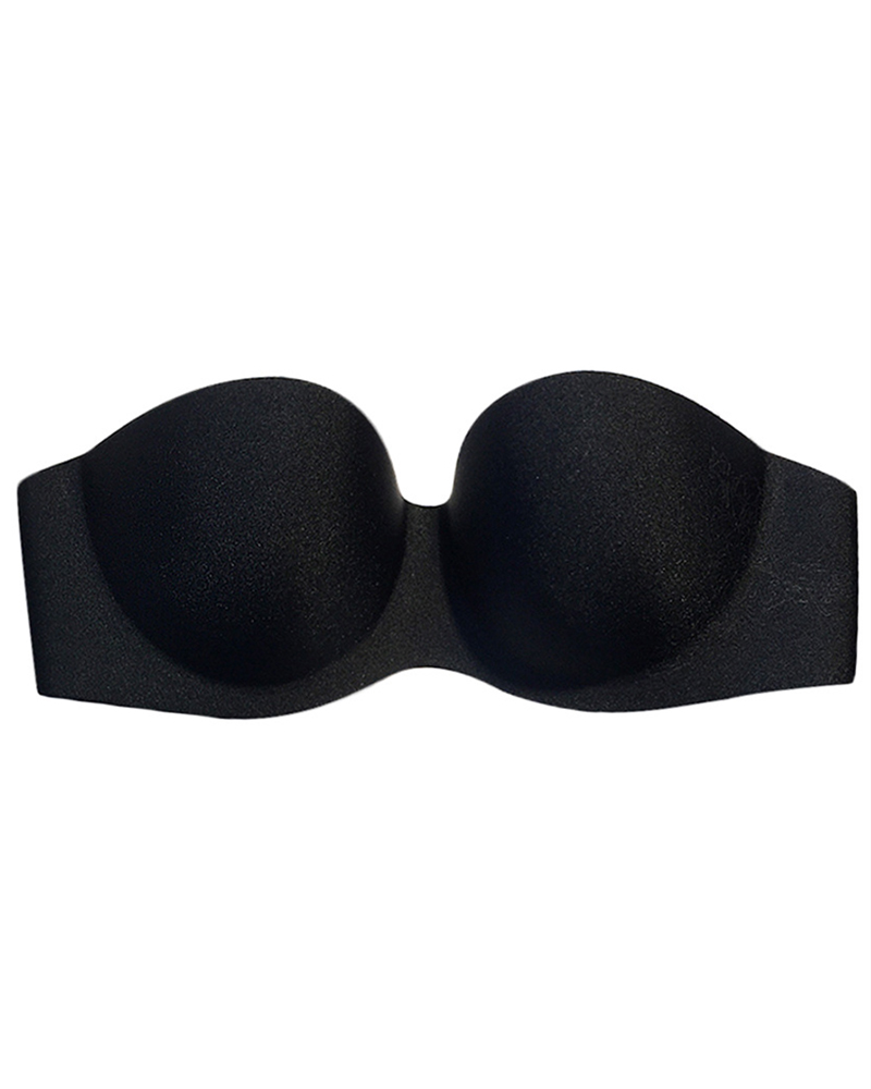 

Floral Pattern Underwire Push Up Bra, Black