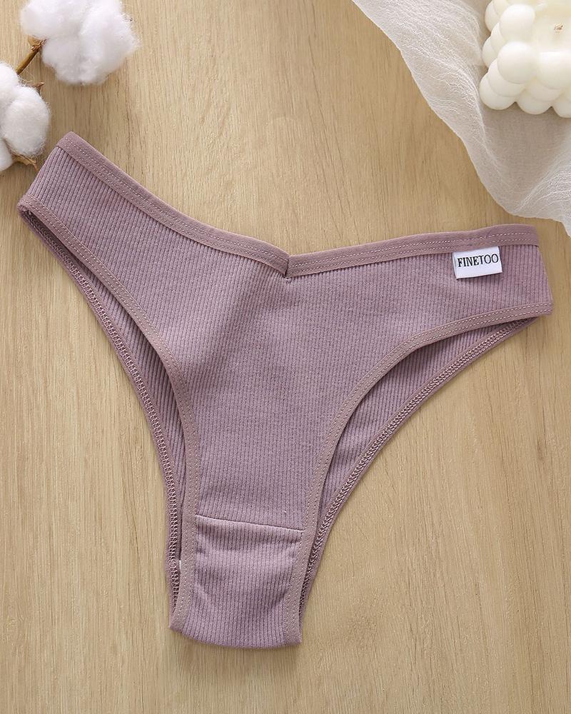 

Ribbed Skinny Low Waist Panties, Khaki