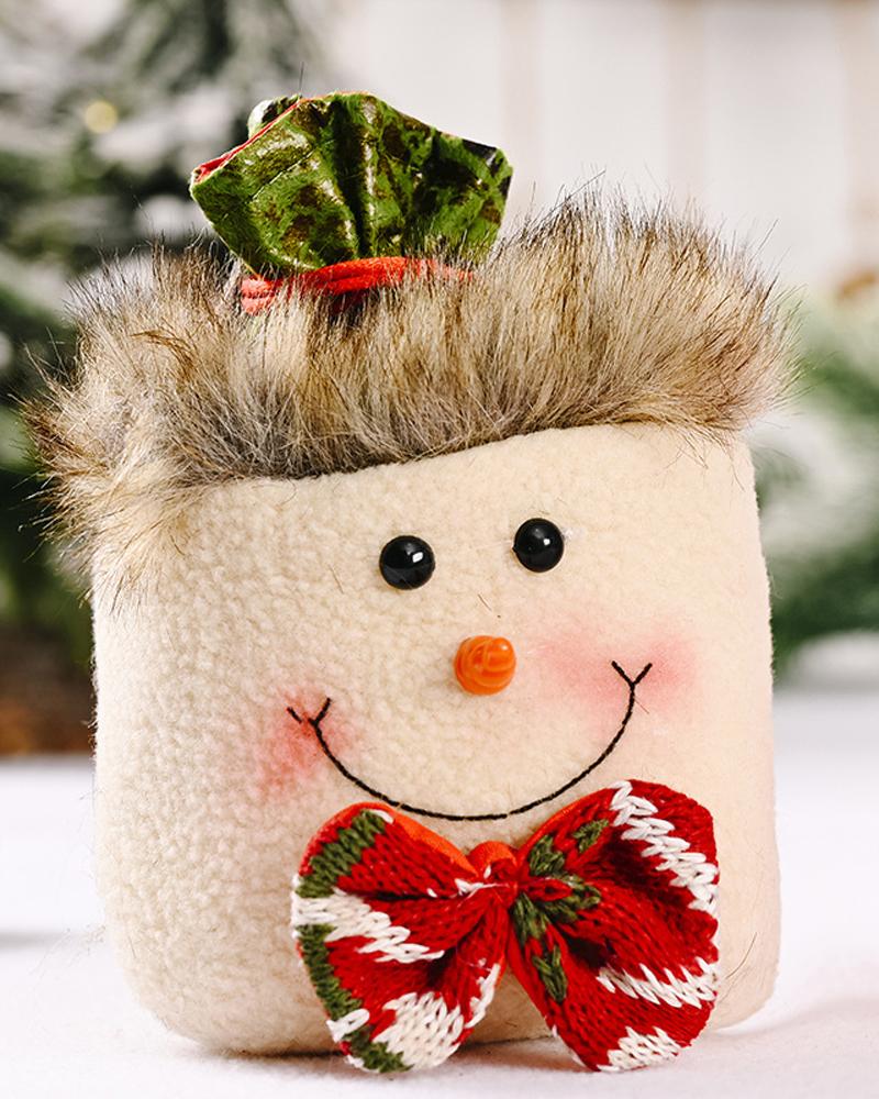 

1pc Christmas Drawstring Gift Bag Mini Candy Bag Kids Gift Treat Sack Favor Bag Christmas Holiday Party Supplies, Style5