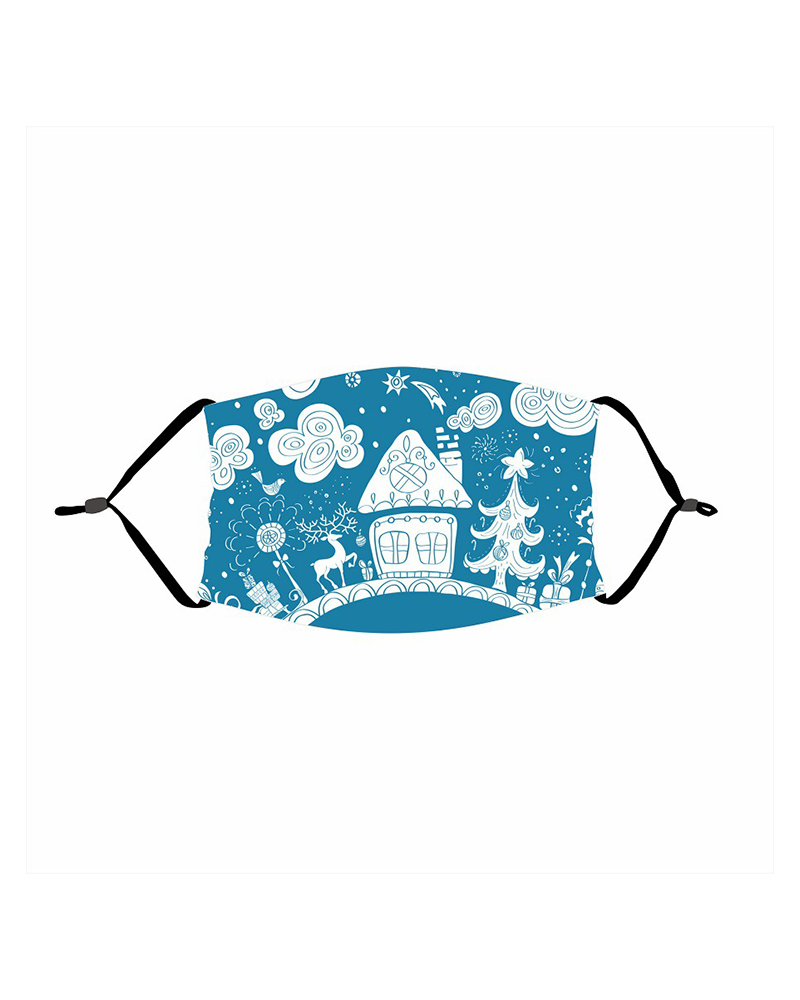 

Christmas Print PM 2.5 Face Mask For Adult, Style1