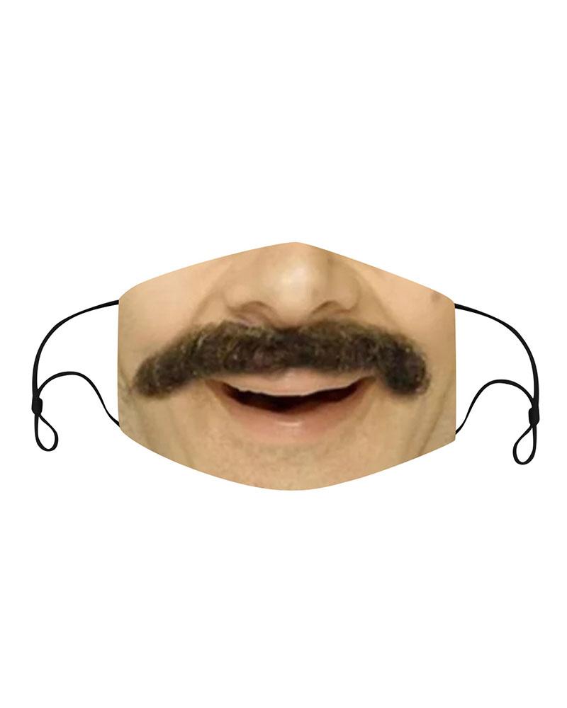

Funny Face Expression Breathable Face Mask, Style5