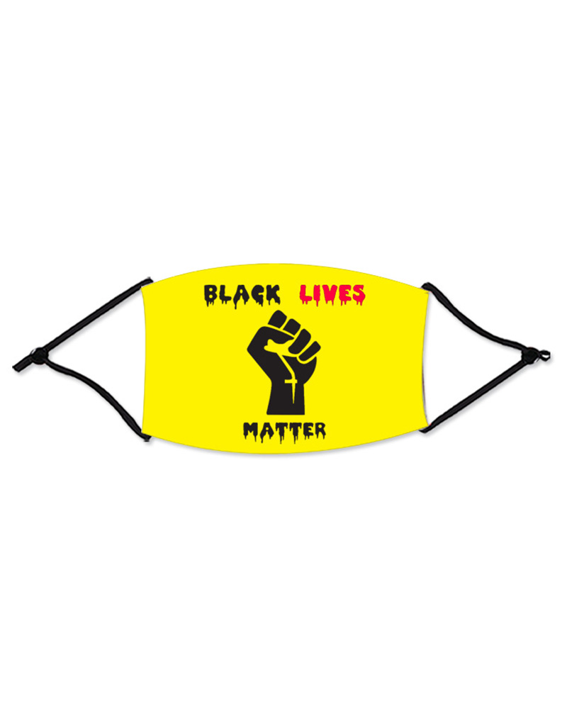 

Letter Slogan Print Colorblock Breathable Mouth Mask, Style7