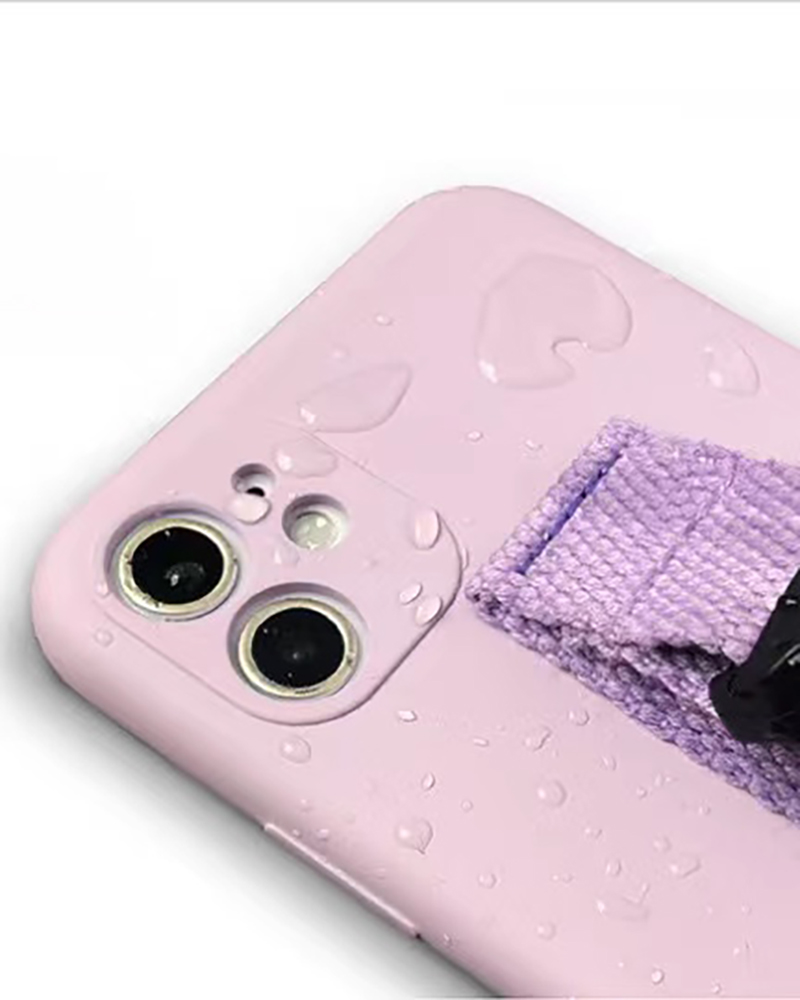 

iPhone Case With Wristband Holder, Purple