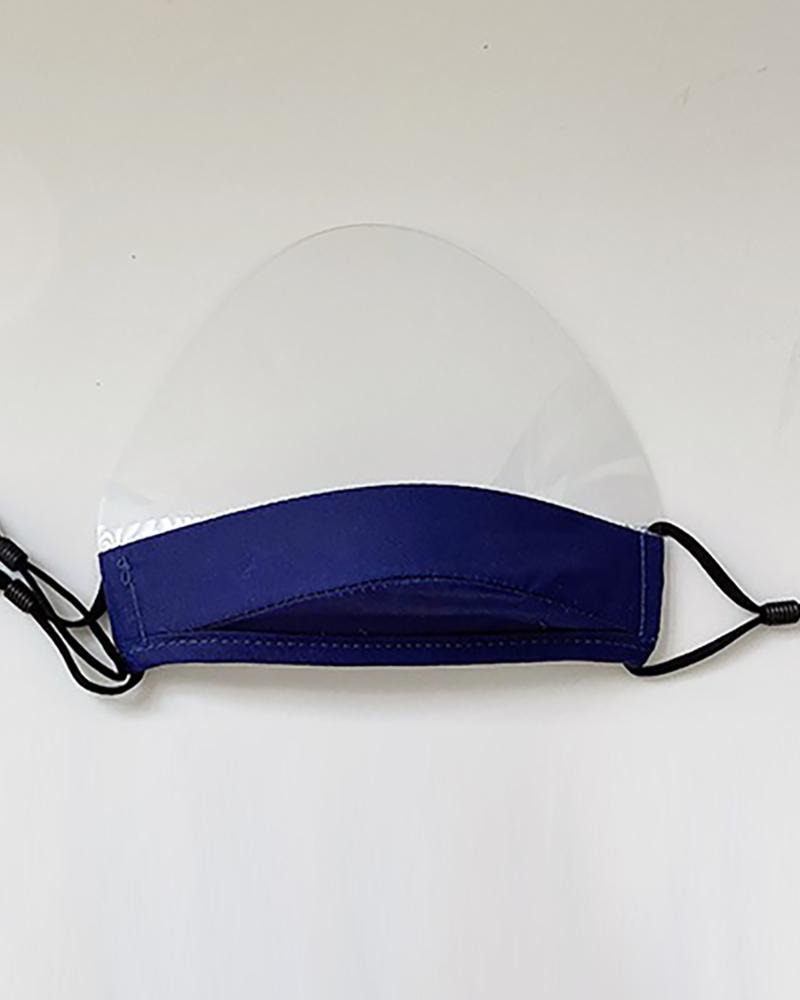 

Mouth Clear Window Visible Face Mask, Dark blue