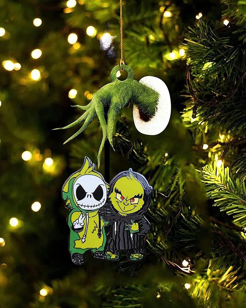 

1pc The Nightmare Before Christmas Skull Graphic Hand Drop Ornament Hanging Decoration, Style5