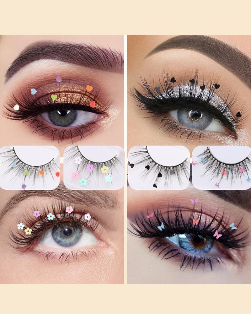 

Christmas Heart Wispy Faux Party Eyelashes, Style1