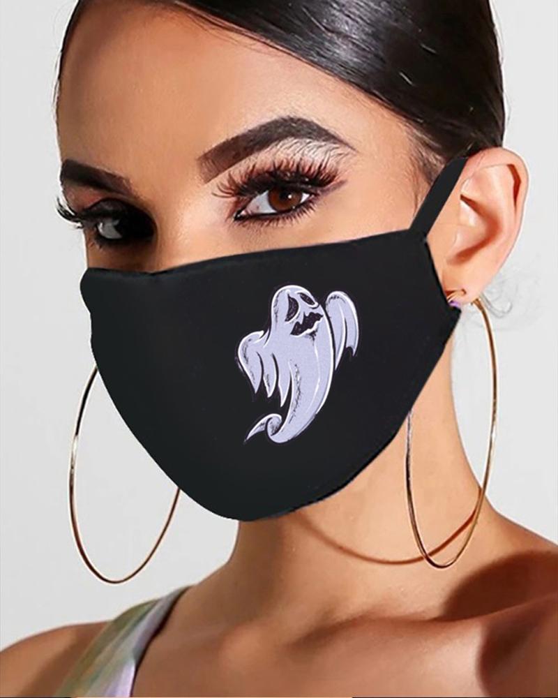 

Halloween Print Breathable Mouth Mask, Style4