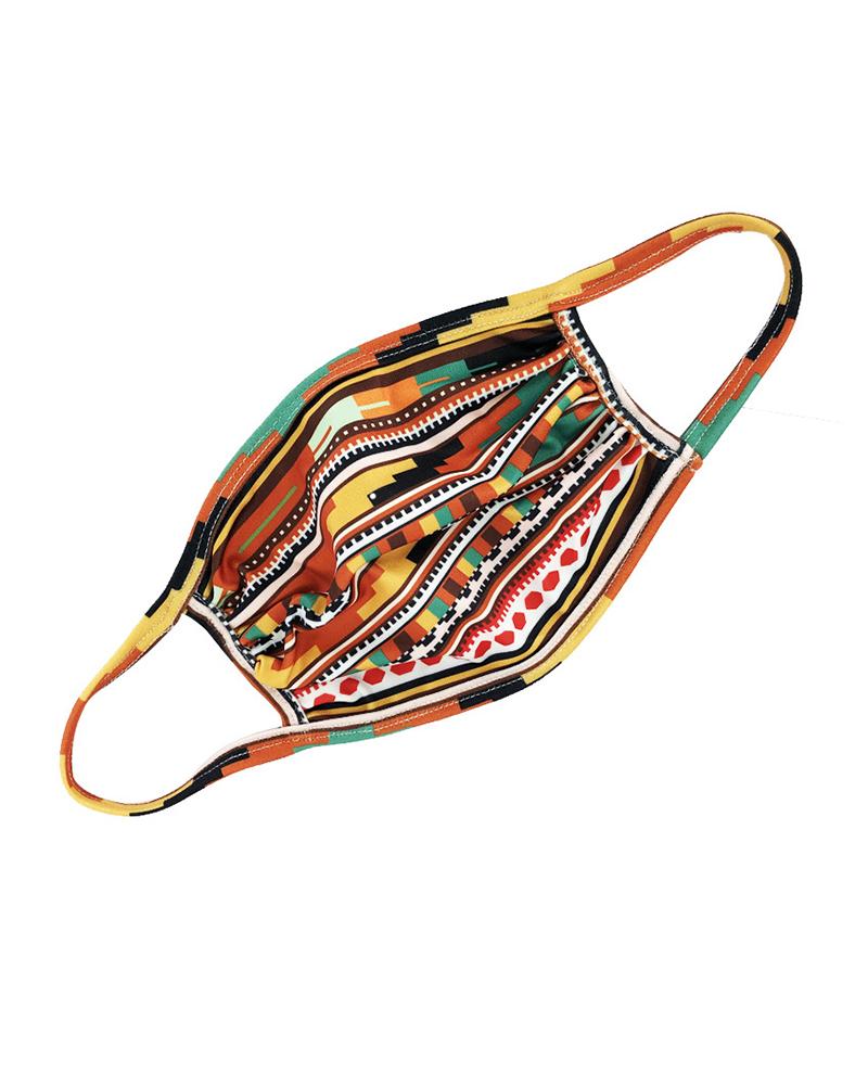 

Superman / Tie Dye Print Colorblock Ear Loop Breathable Mouth Mask, Brown