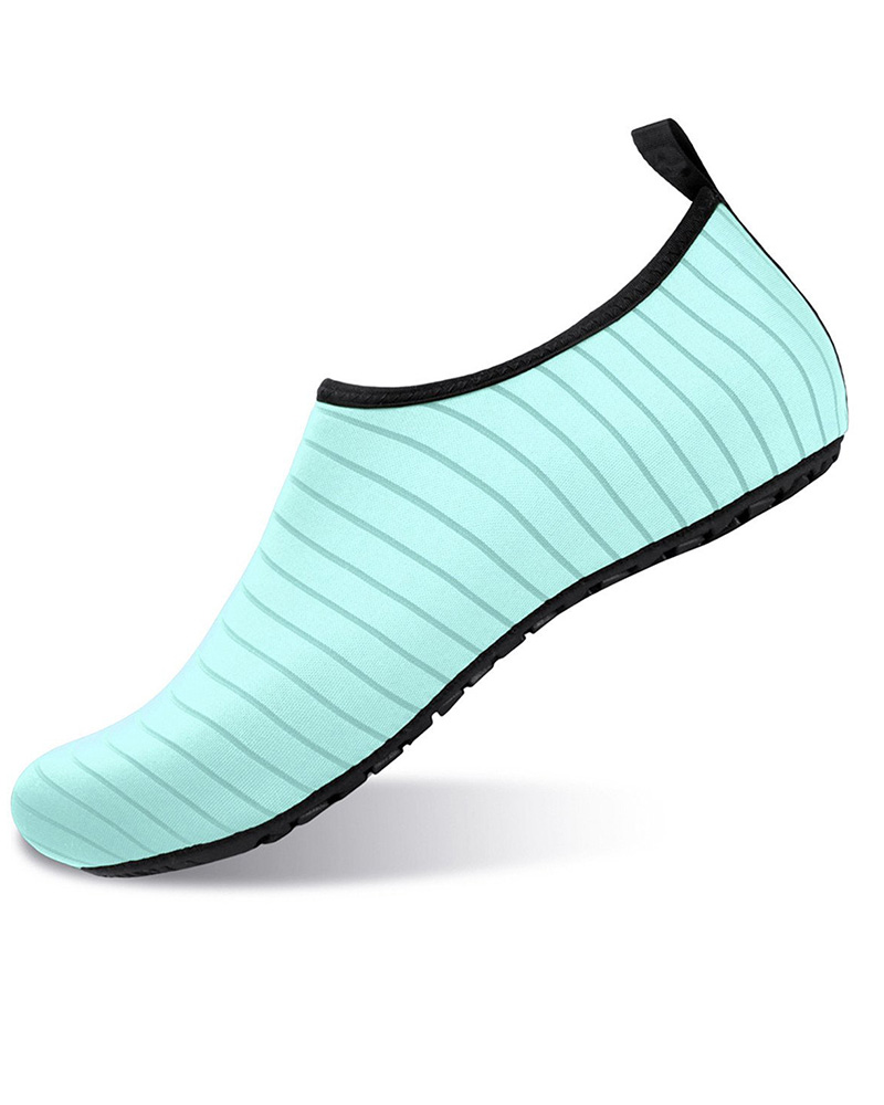 

Contrast Paneled Slip On Swim Water Beach Yoga Shoes, Sky blue