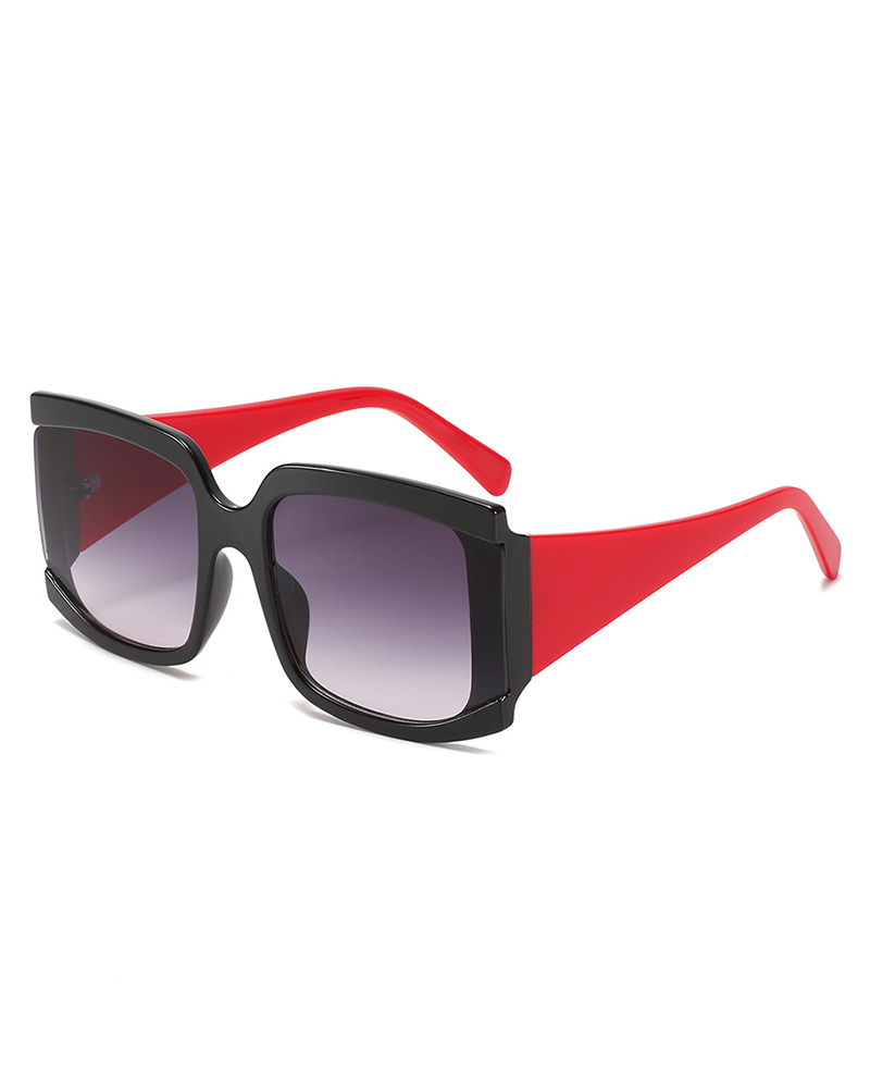 

1Pair Vintage Big Square Frame Sunglasses, Style4