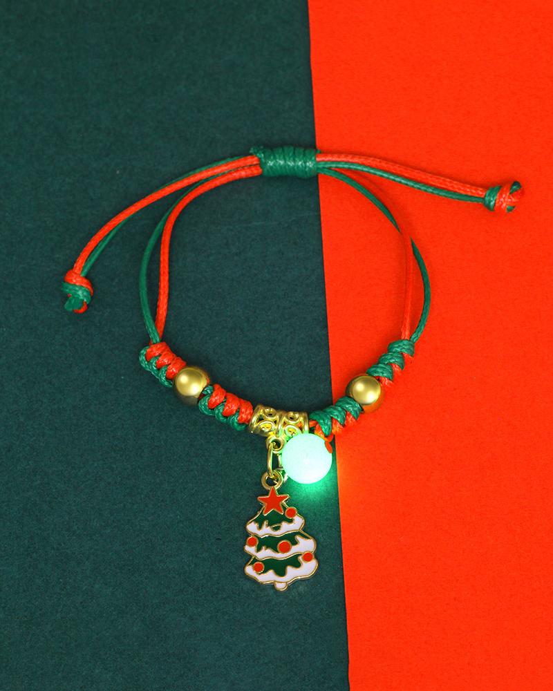 

1pc Christmas Luminous Charm Bracelet, Style2