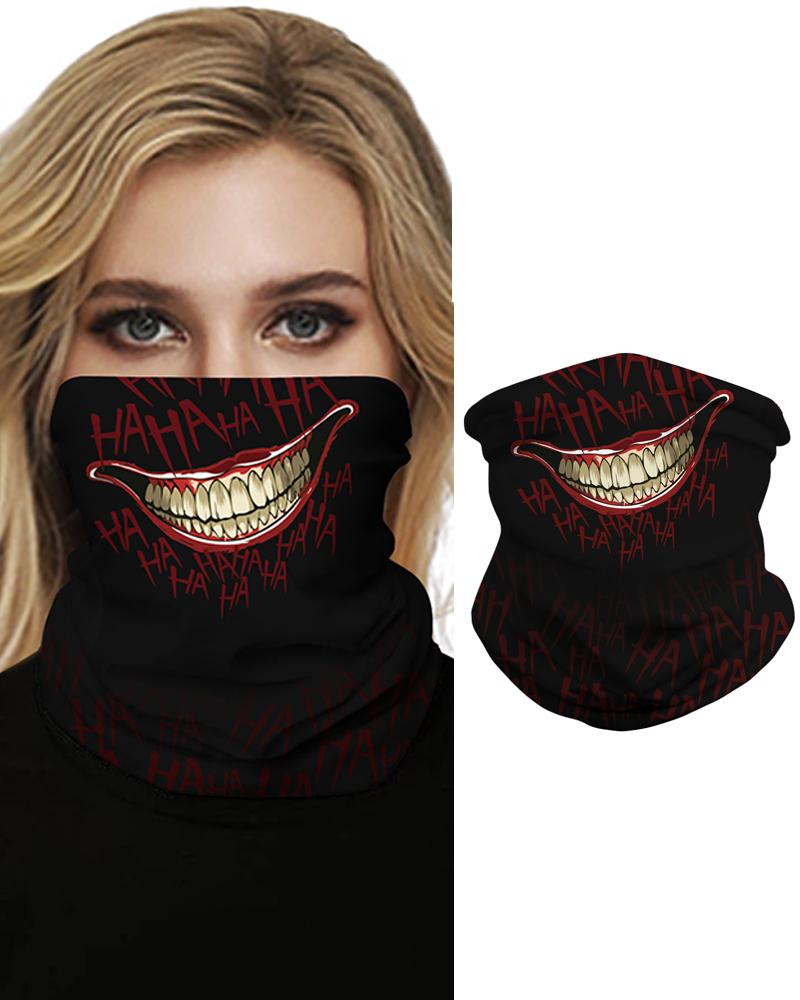 

Skull Girl Cartoon Animal Print Breathable Face Bandana Magic Scarf Headwrap Balaclava, Style2