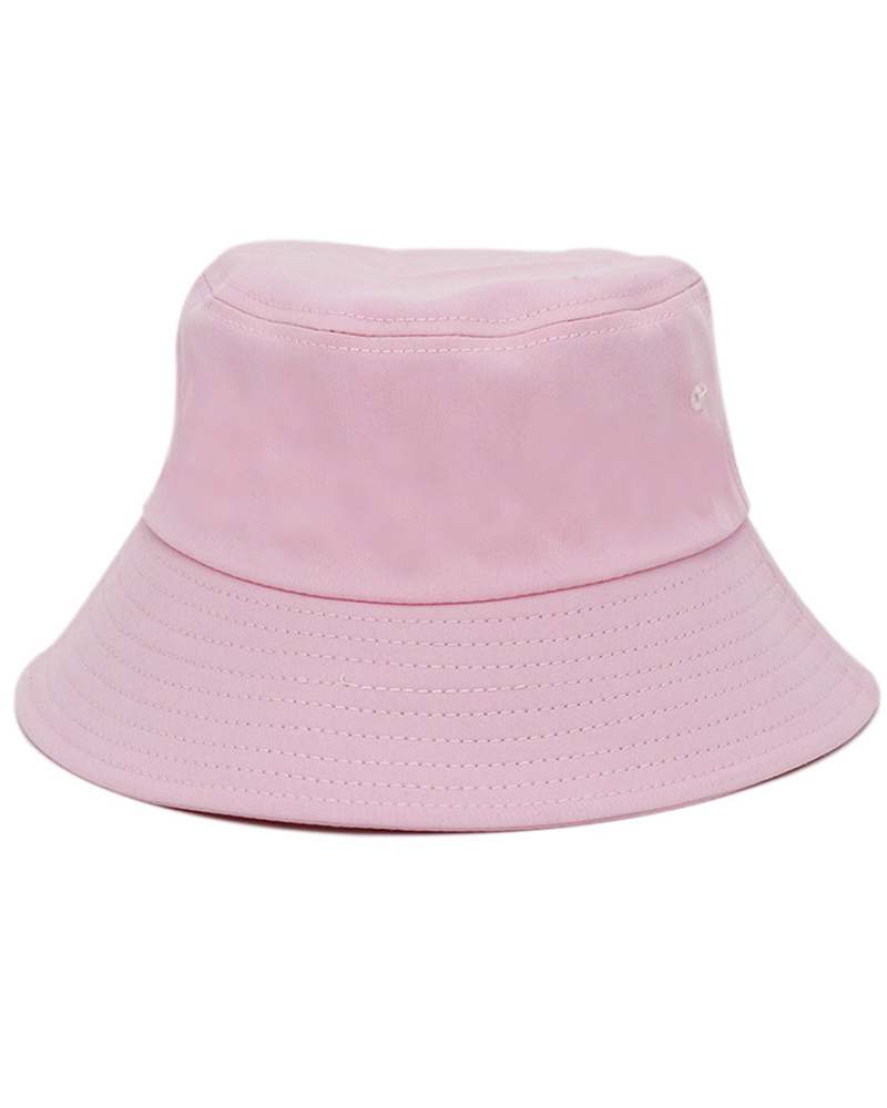 

Plain Casual Bucket Hat, Pink