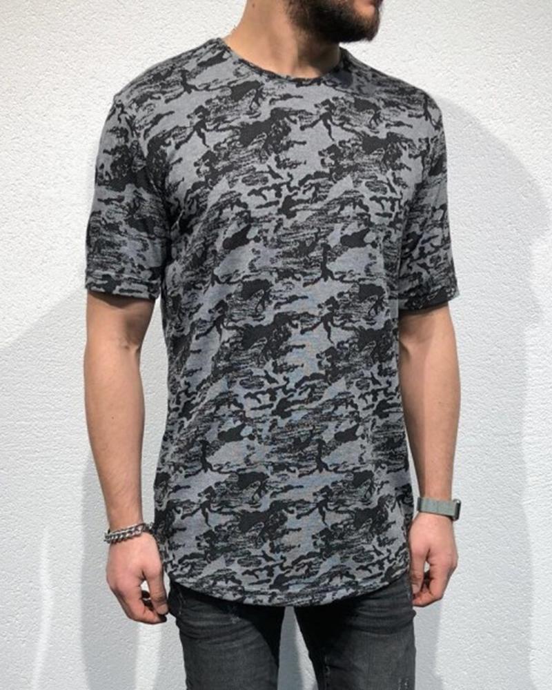 

3D All Over Print Short Sleeve T-shirt, Black