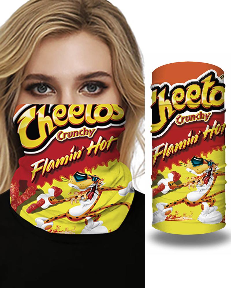 

Print Breathable Face Bandana Magic Scarf Headwrap Balaclava, Yellow