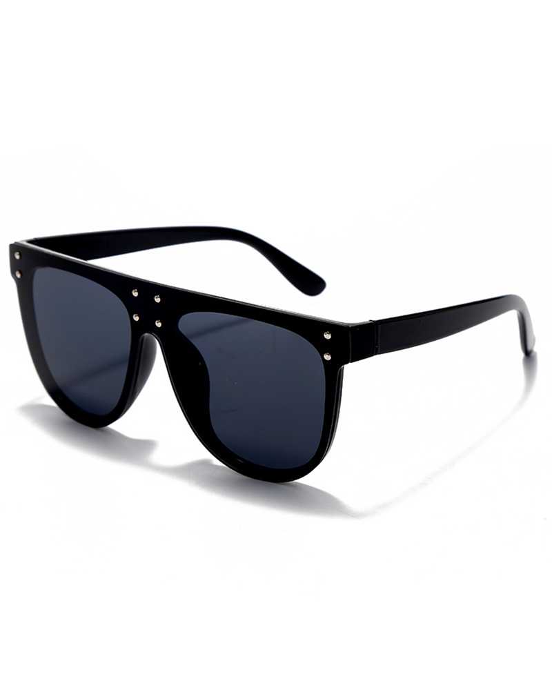 

1Pair Studded Flat Top Sunglasses, Style5