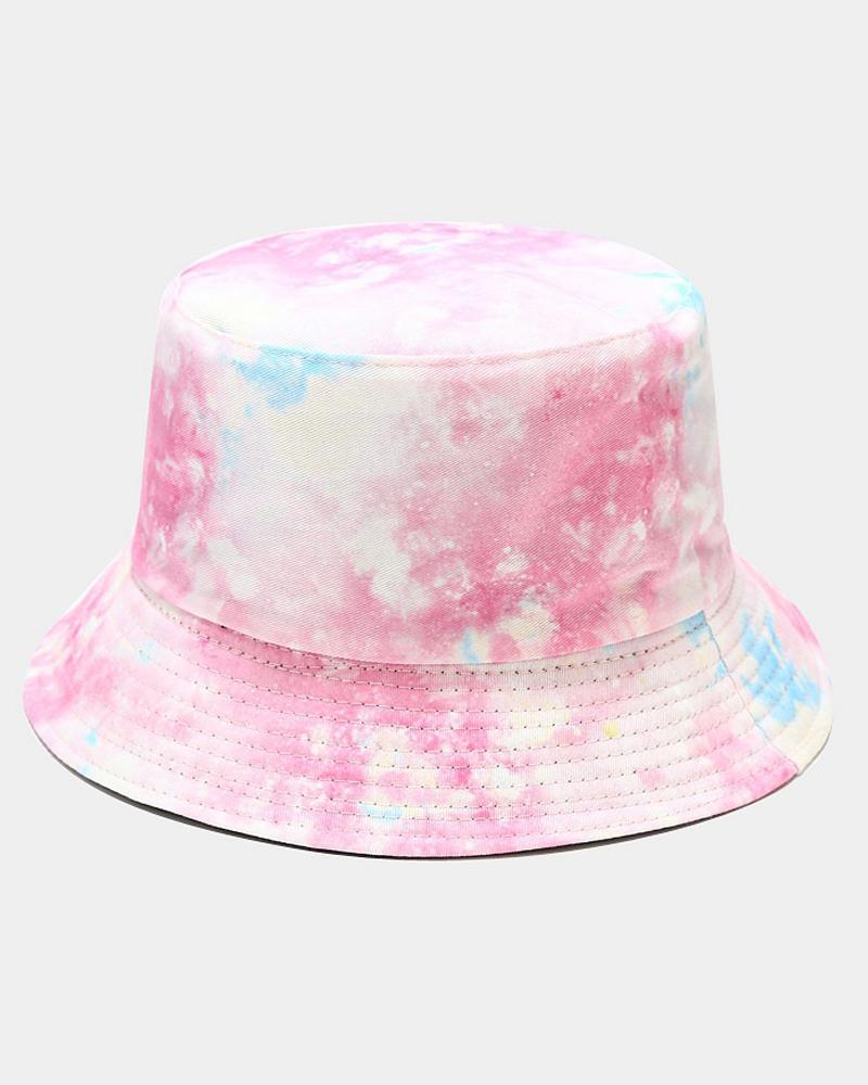 

3D Tie Dye Print Sun-protection Fisherman's Hat, Style2
