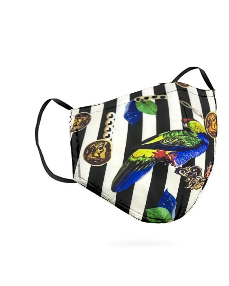 

Aniaml Print Breathable Mouth M .a. s. k Washable And Reusable, Black