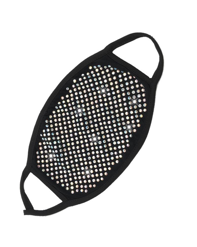 

Studded Glitter Breathable Mouth Mask Reusable, Style3