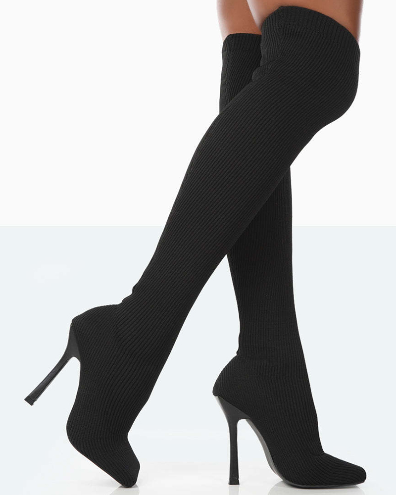stiletto over knee boots