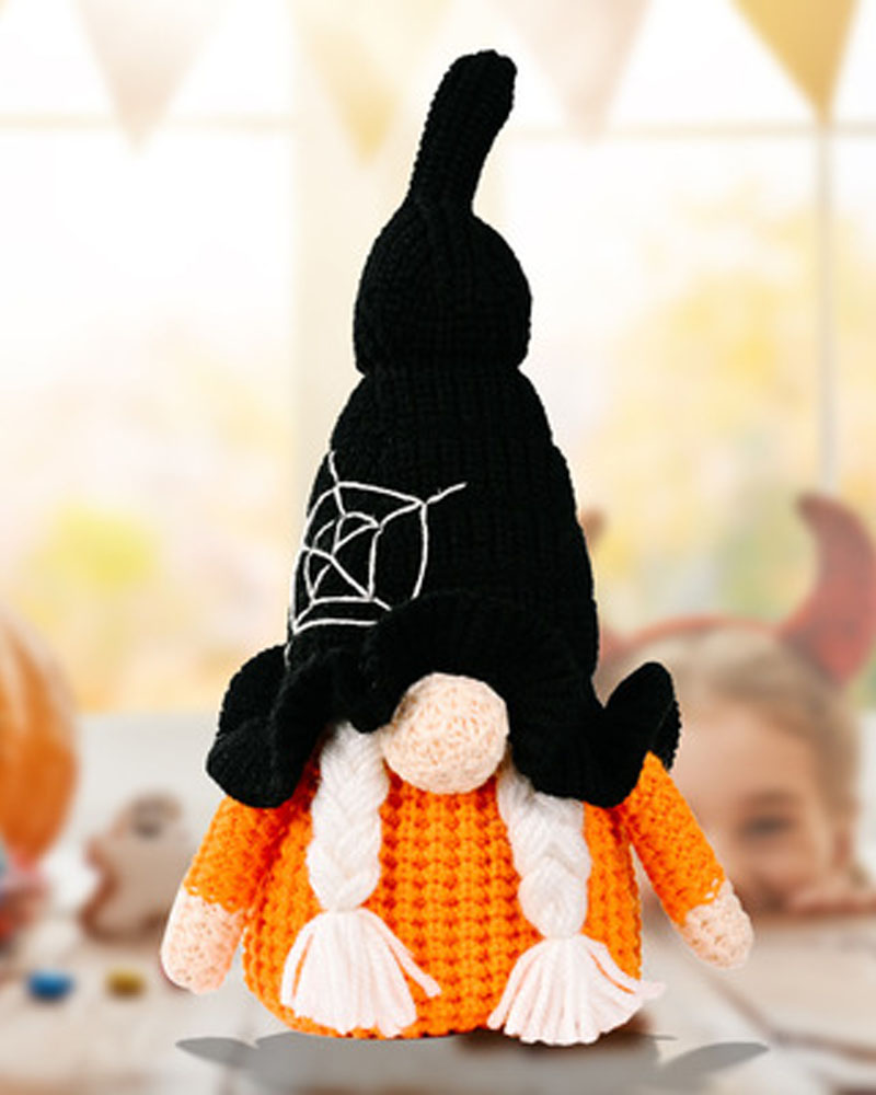 

Halloween Decoration Faceless Gnome Doll Party Decoration Kids Toy Gift Horror Party Props Event Party Supplies Cute Vivid, Black