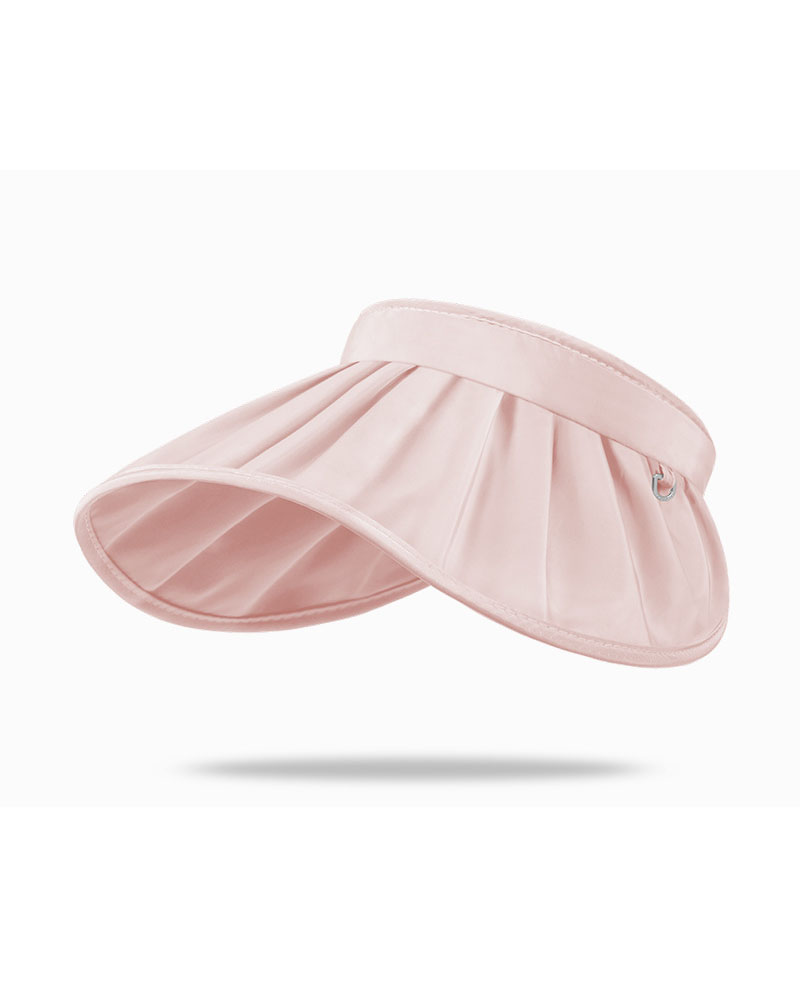 

Multi-way Wear Beach Sunhat UV Protection Anti-UV Cap Visor Hat, Pink