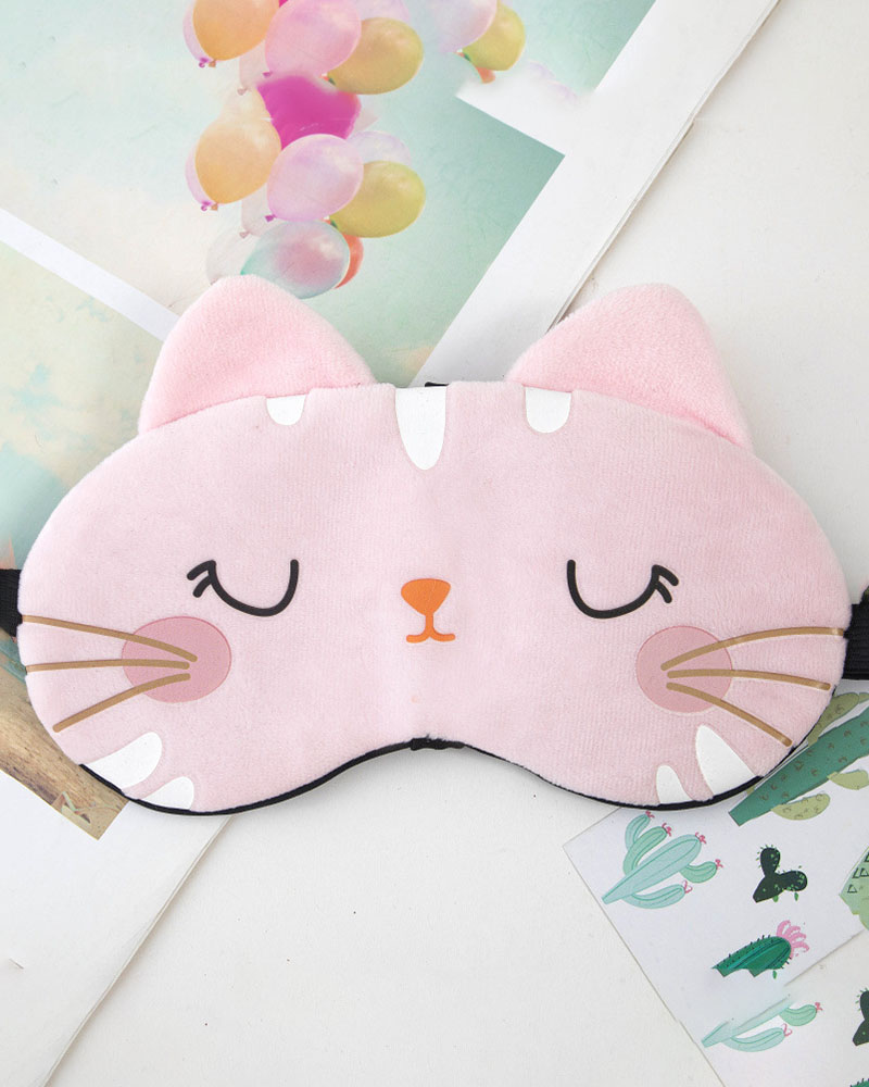 

Cute Animal Sleeping Mask Soft Plush Blindfold Cute Eye Cover, Style2