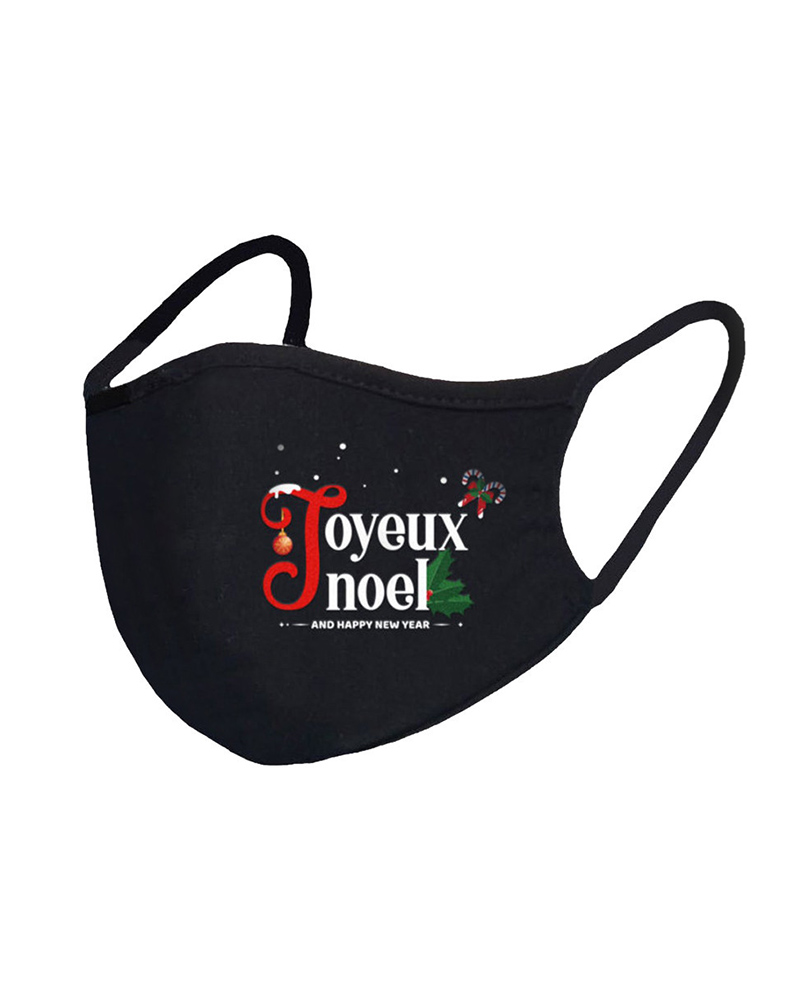 

Christmas Print Breathable Face Mask, Style8