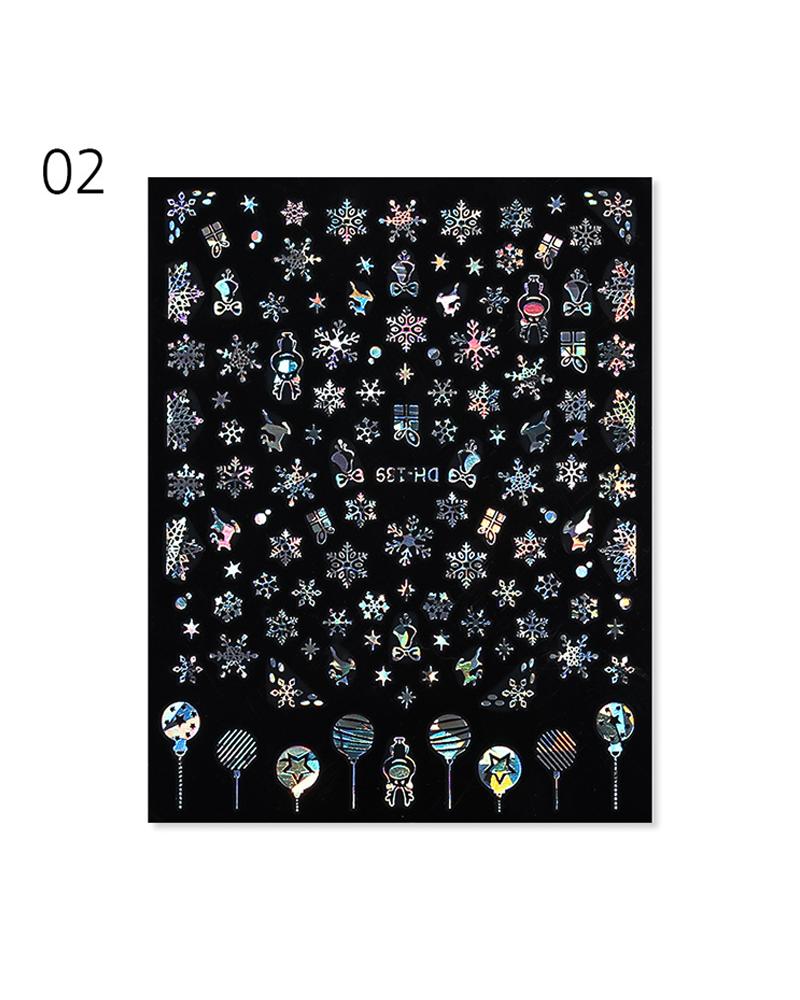

1 Sheet Christmas Pattern Nail Art Sticker, Style2