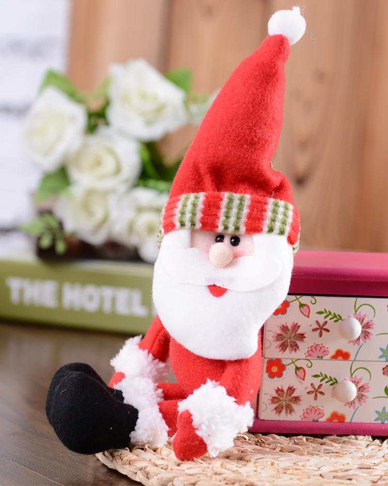 

Christmas Wine Bottle Cover Cute Hug Dining Table Ornament, Style2