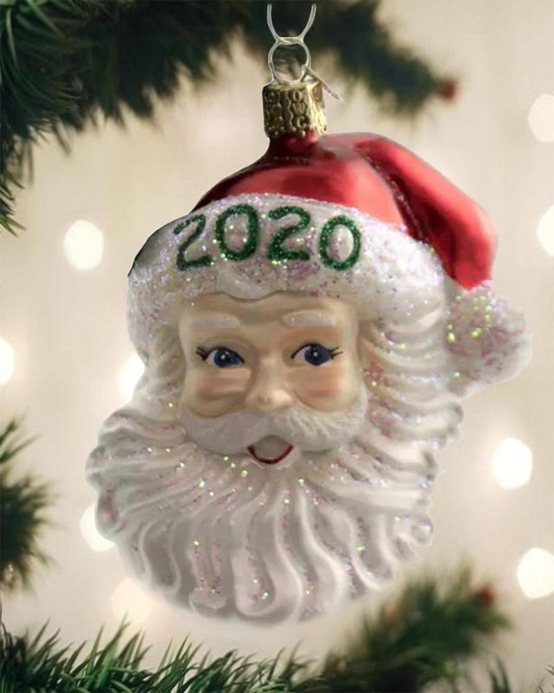 

Christmas 2020 Santa Claus Ornaments, Red