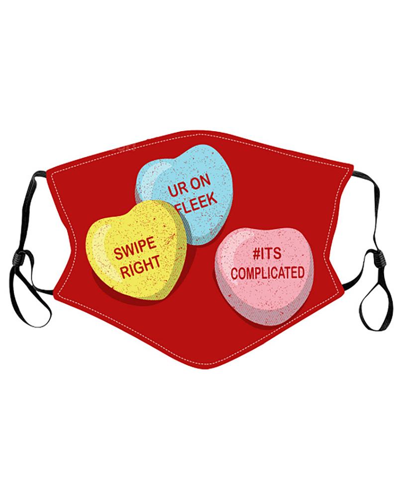 

Valentine's Day PM2.5 Breathable Face Mask, Style2