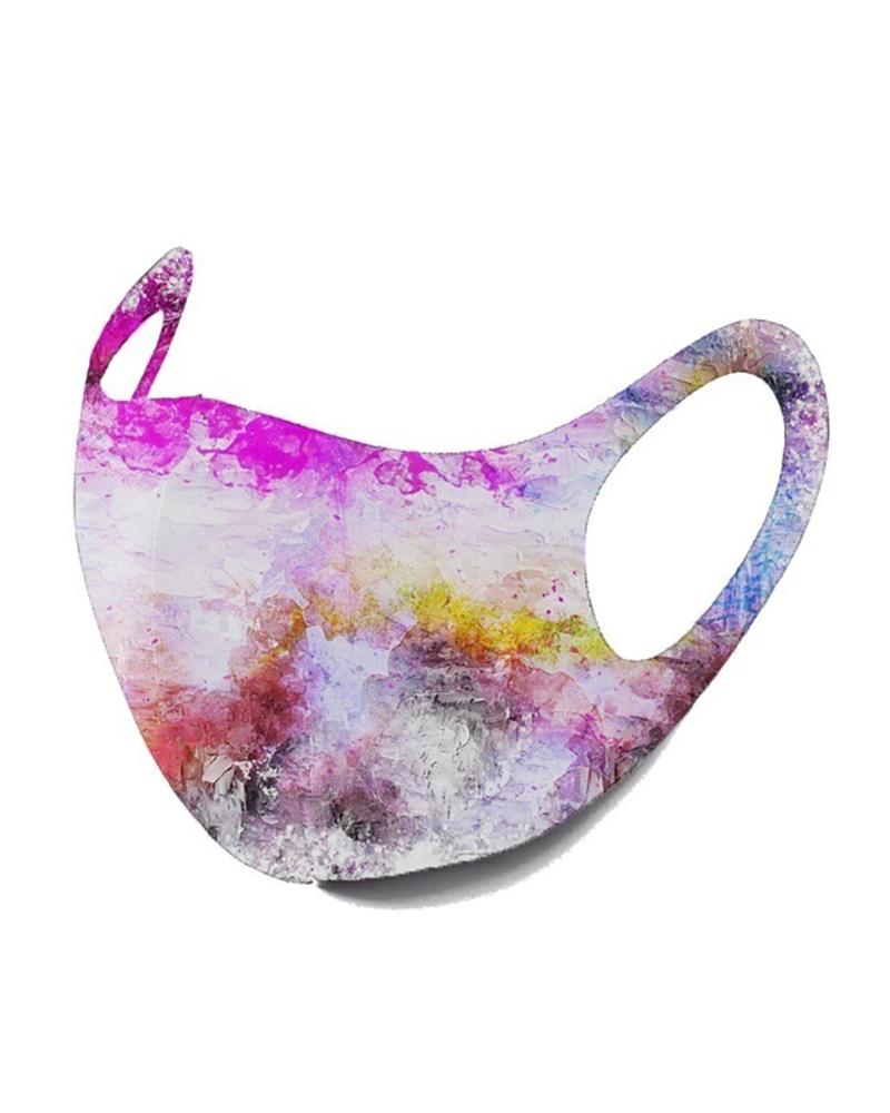 

Starry Sky / Camouflage / Colorblock Breathable Face Mask, Style7