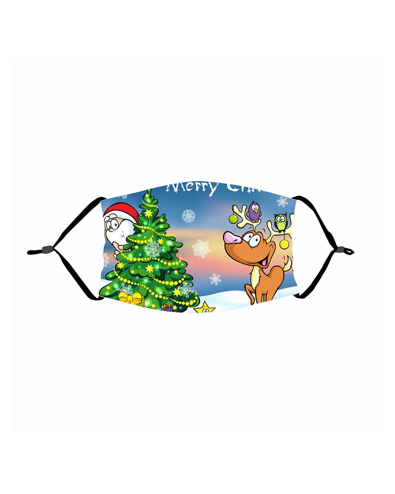 

Christmas Print PM 2.5 Face Mask For Adult, Style5