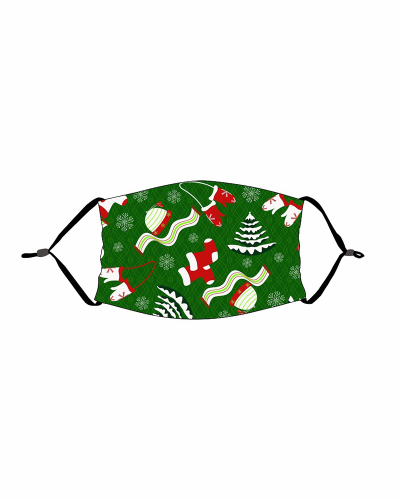 

Christmas Print PM 2.5 Face Mask For Kids, Style9