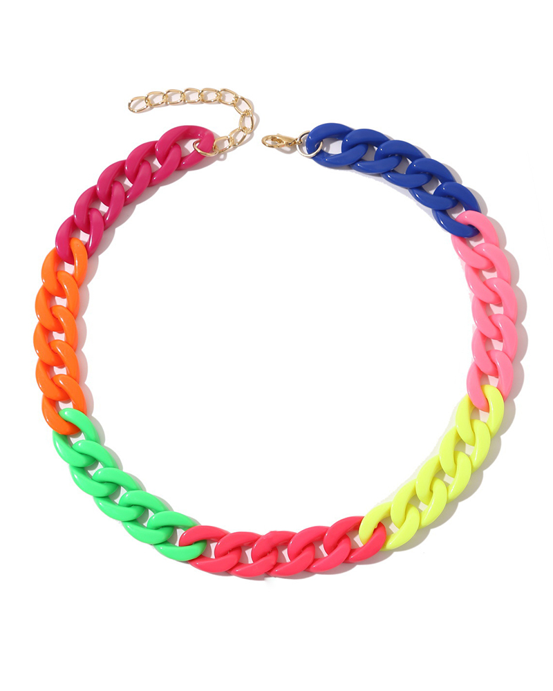 

1pcs Colorful Twist Decor Punk Bracelet, Style5