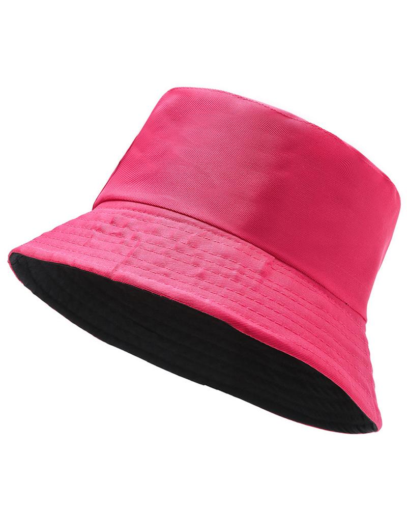 

Wide Brim Sun Bucket Hat, Hot pink