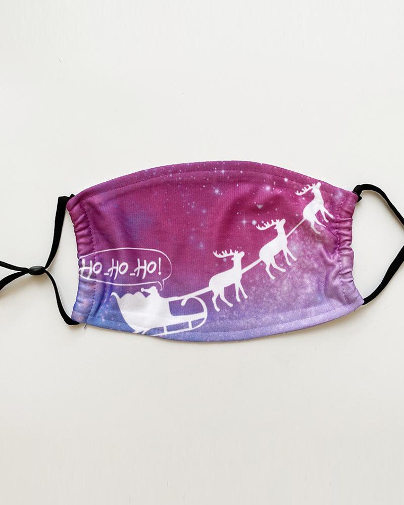 

Christmas Santa Reindder Print PM 2.5 Face Mask With Fliter For Adults, Style7