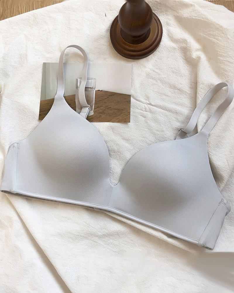 

Seamless Comfort Wireless Lifting Bra, Gray