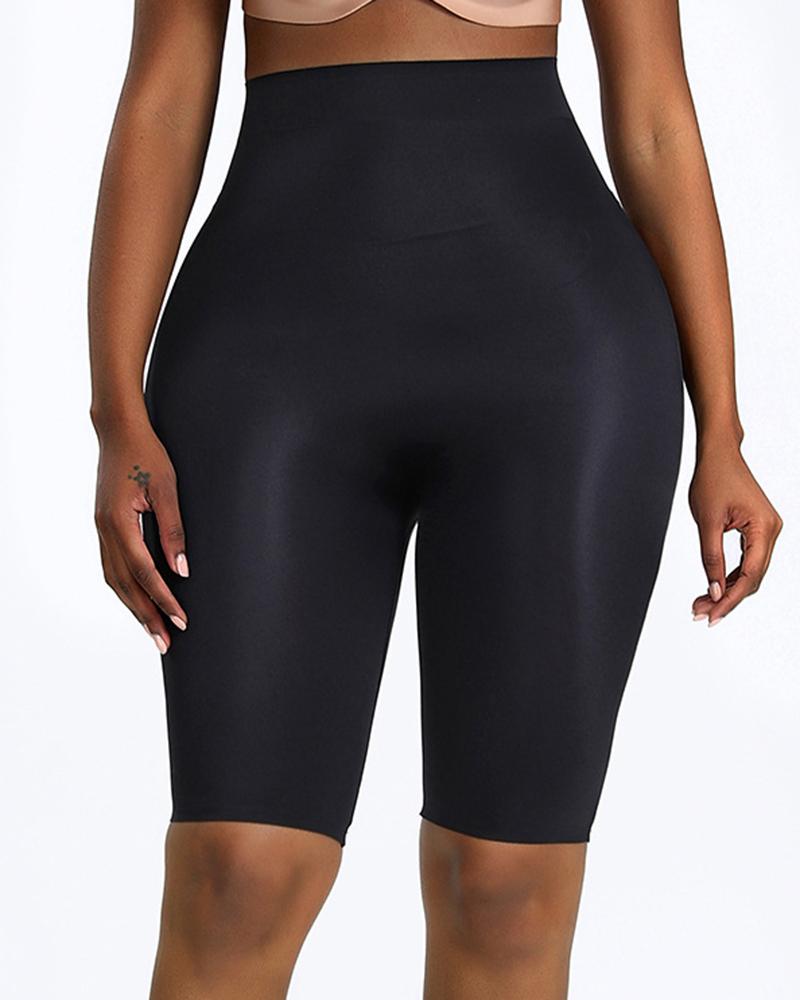 

Seamless Padded Butt Lifting Thigh Slimming High Waist Shapewear, Black
