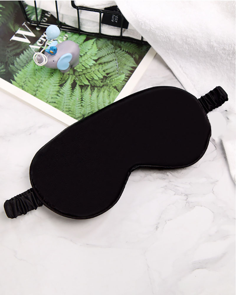 

Silk Sleep Mask Eye Mask Eye Sleep Shade Cover, Black